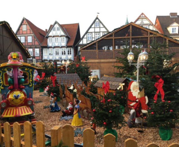 Celle, Lower Saxony, Germany – Christmas Market Decorations