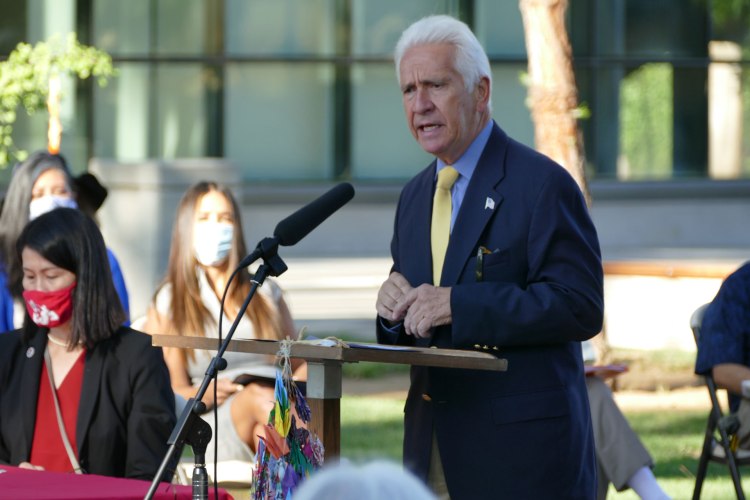 Congressman Jim Costa says a few words.