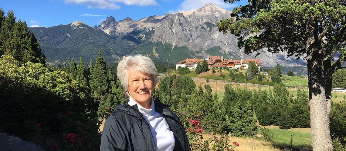 Dr. June Gill in Bariloche, Argentina.