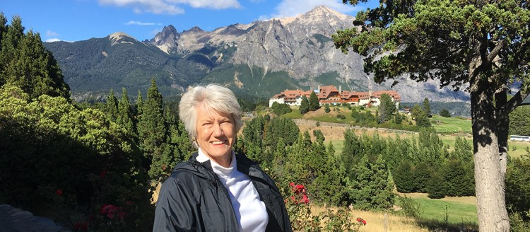 Dr. June Gill in Bariloche, Argentina.