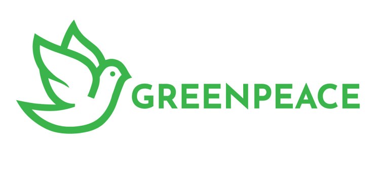 Greenpeace logo redesign with a green dove by Diego Sanchez.