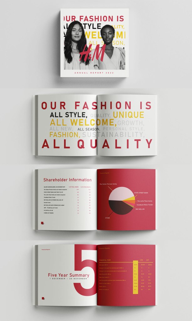 H&M Annual Report book by Vang Thao.