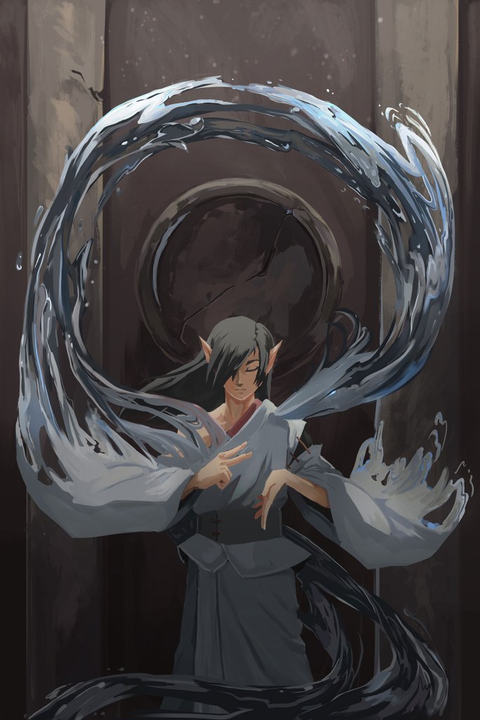 "The Water Apprentice" illustration by Vang Thao.