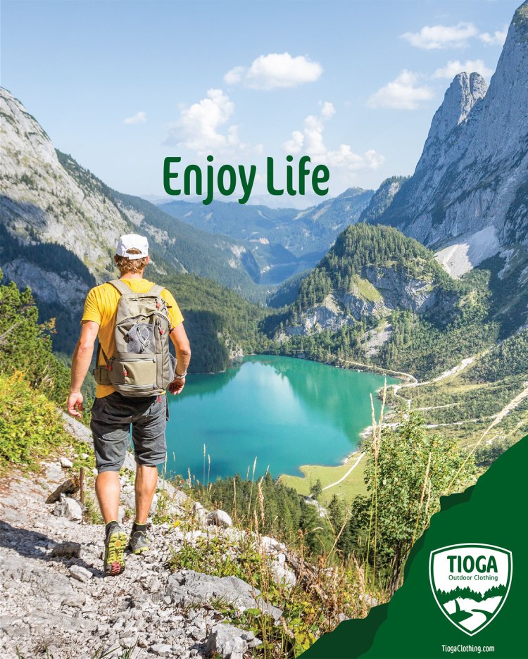 Tioga Outdoor Clothing advertisment