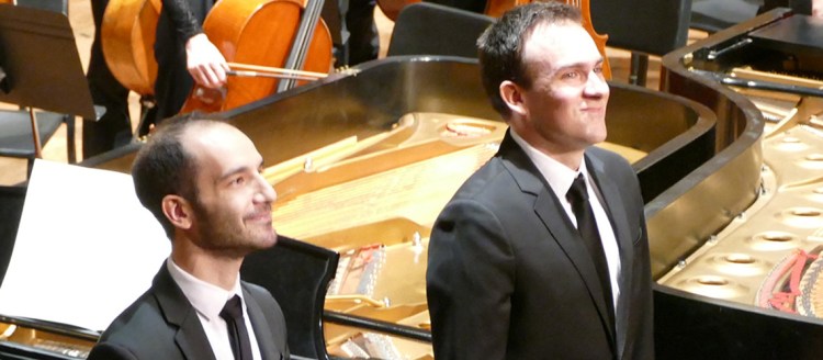 Peter Klimo and Michael Krikorian in their Piano concert.
