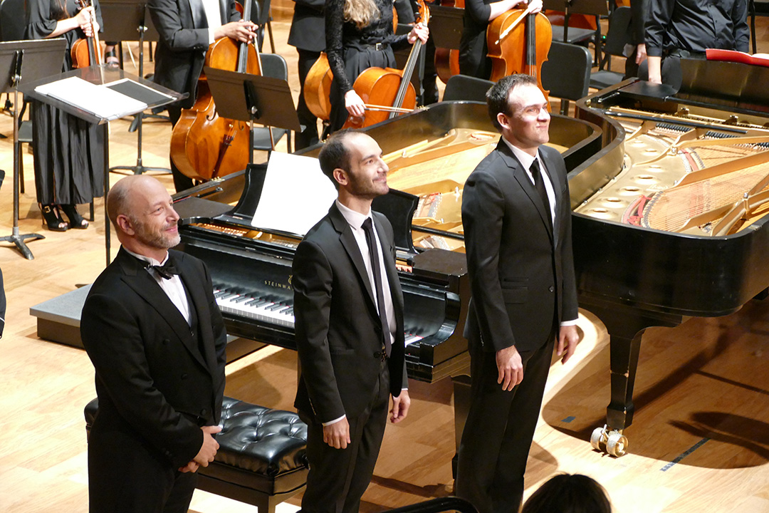 Dr. Thomas Loewenhiem, Dr. Peter Klimo and Dr. Michael Krikorian bowed to an applauding audience.