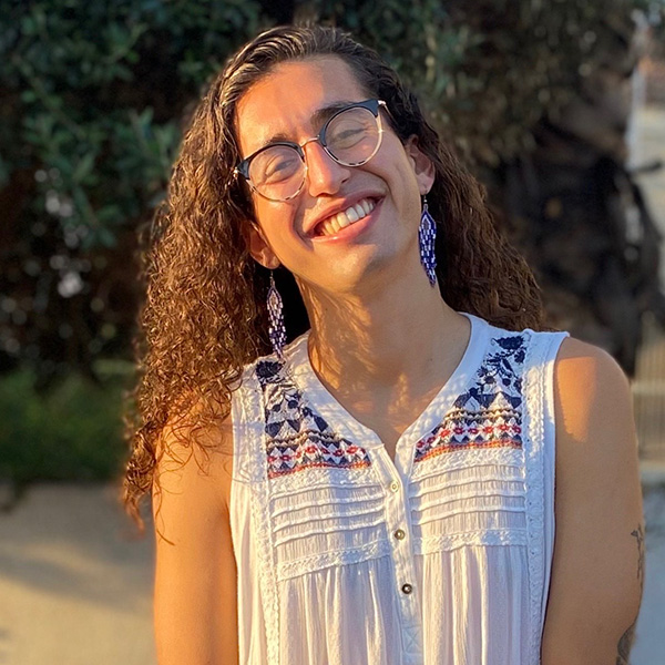 Patricia J. Flores Yrarrázaval with a big smile.