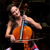 Cara Elise Colón plays her cello.