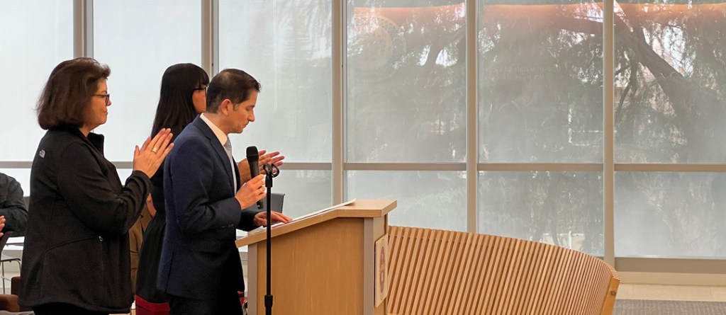 Fresno State President Saúl Jiménez-Sandoval announced a donation of $50,000 to erect a new monument honoring regional Indigenous peoples.