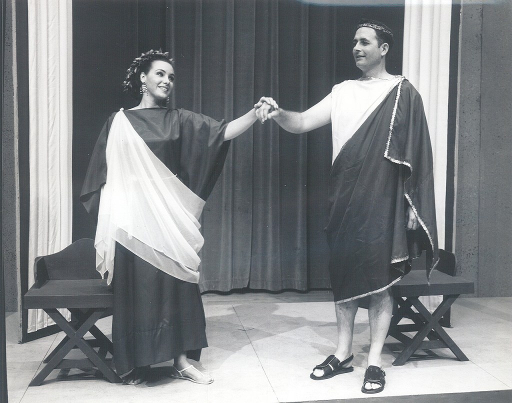 Art plays Nero in a production on the Coronation of Poppea.