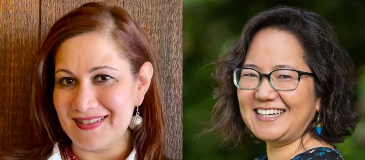 Shadab Zeest Hashmi and Dr. LeiLani Nishime headshots