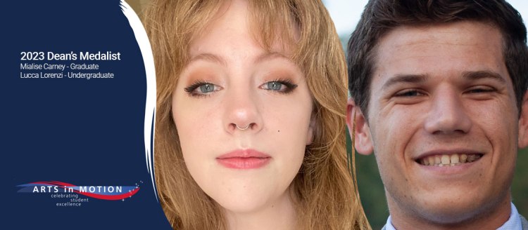 2023 Dean's Medalist Mialise Carney and Lucca Lorenzi