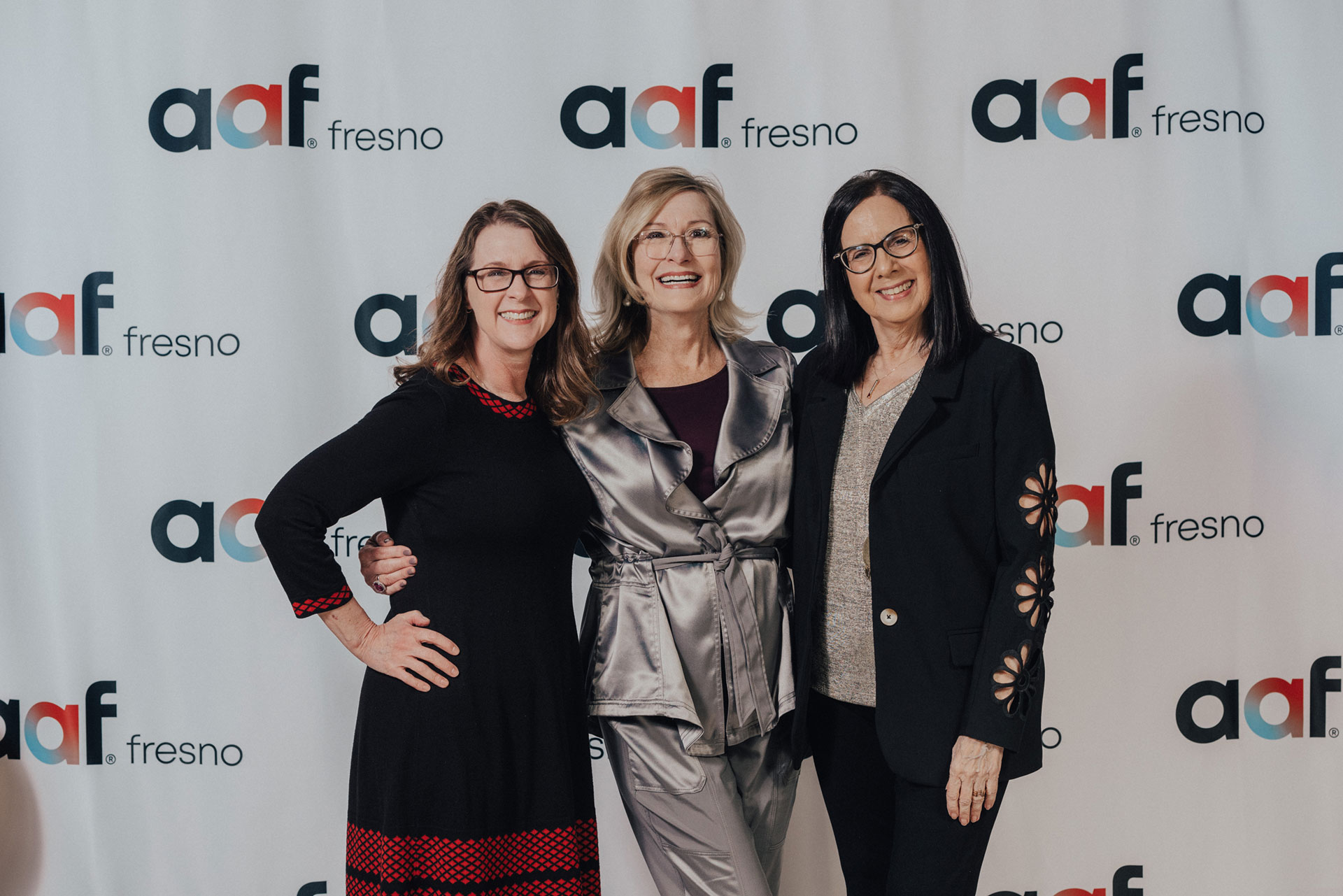 Fresno State faculty Betsy Hays and former faculty Jan Edwards and Rebecca Barnes.