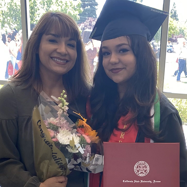 Mom, Donna Flórez, with Beth.