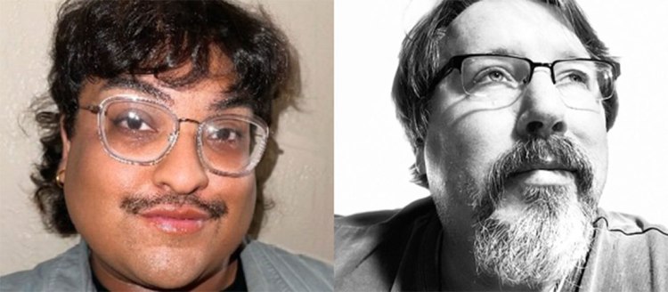 Alumna Roda Avelar, left, won a prestigious Ruth Lilly poetry fellowship. Alumnus Brian Turner published his first of three new poetry collections this year.