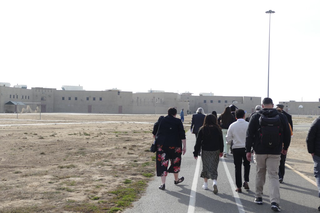 Fresno State students take a tour of Valley State Prison.