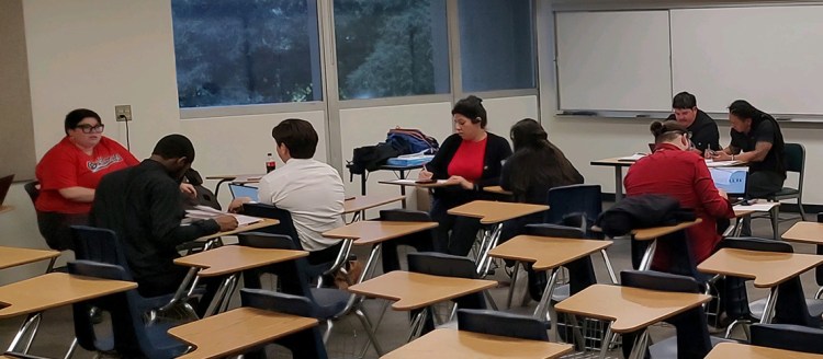 Barking Bulldogs Hard at Work During Debate Prep