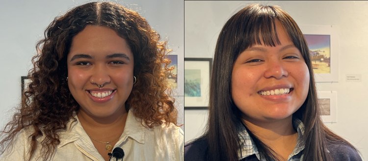 Undergraduate Dean's Medalist Sofia James and graduate Dean's Medalist Hermelinda Hernandez Monjaras