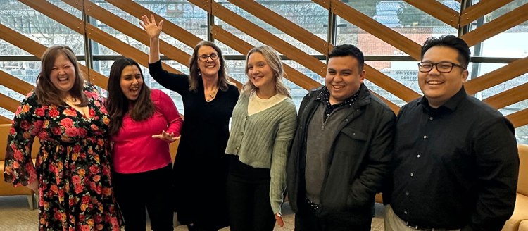 Students with Professor Betsy Hays