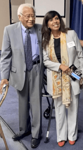 Reverend James M. Lawson with Dr. Veena Howard.