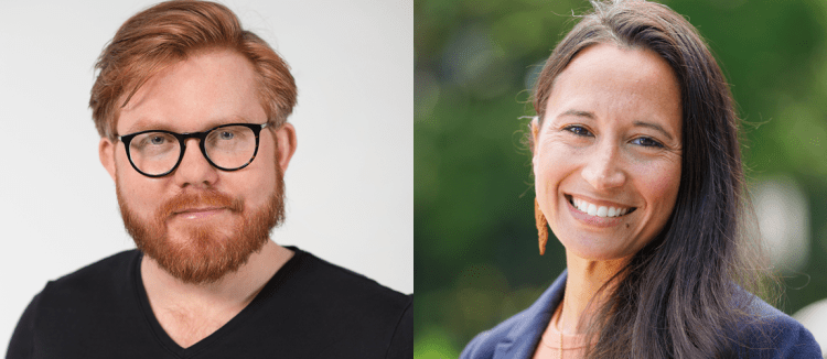 Taylor Brorby (left) and Brooke Champagne