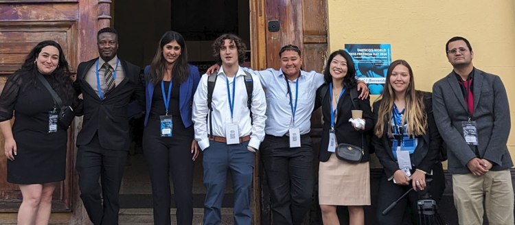 Fresno State and Syracuse University students in Santiago, Chile