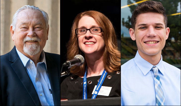 Jim Boren, Betsy Hays, Lucca Lorenzi head shots