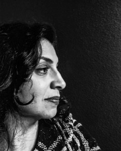 Lena Khalaf Tuffaha in black and white