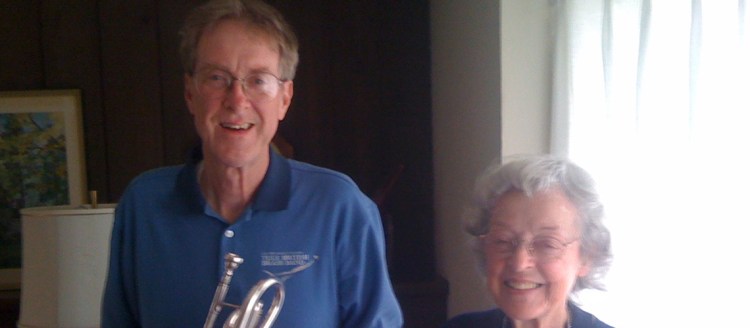 Ritchie Clendenin with his mother, June.